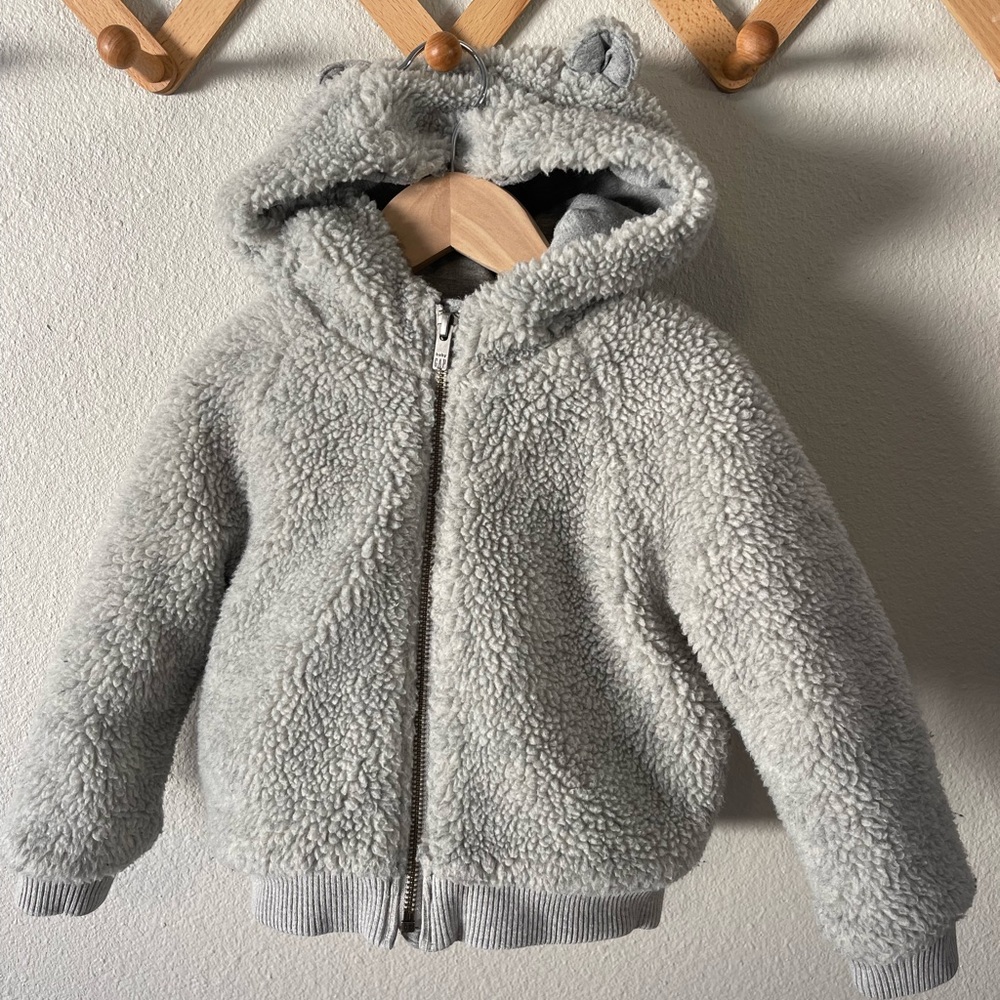 GAP Kids Sherpa Jacket Grey 3T
